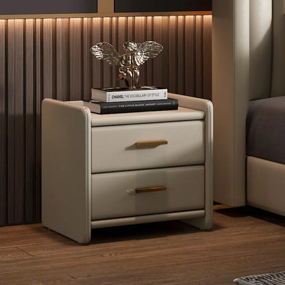 Hohes Kopfteil, Doppelbettgestell, schlichtes Holz, elegantes Queen-Size-Bett, Einzelbettgestell, Nachttische, Aufbewahrung, Cama Moderno Lujo-Möbel