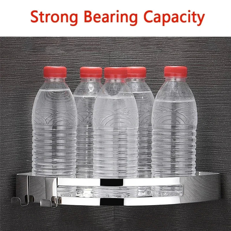 1/2/3 Schichten Eckduschregal Badezimmer Shampoo Duschregal Halter 304 Edelstahl Schlagfrei Küchenstativ Eckständer