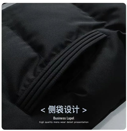 2025UFC new thick jacket, warm cotton-padded jacket, winter casual sports down jacket, stand-up collar windproof jacket.