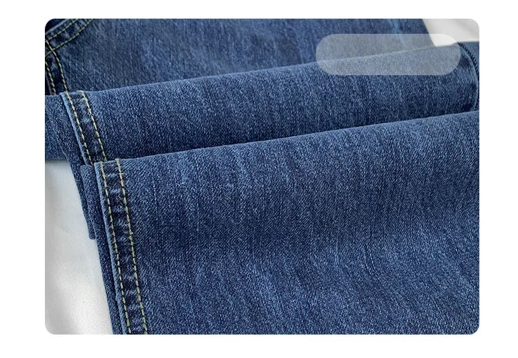 Vintage High-waisted Loose-fit Slimming Straight-leg Jeans For Women Trendy Long Trousers A Retro Flair.