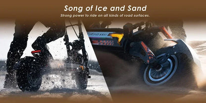 Original KuKirin G4 Max Off-Road Electric Scooter 2*1600W Motor 60V 35.2Ah 95km Max Range 86km/h Speed foldable Kick EScooter.