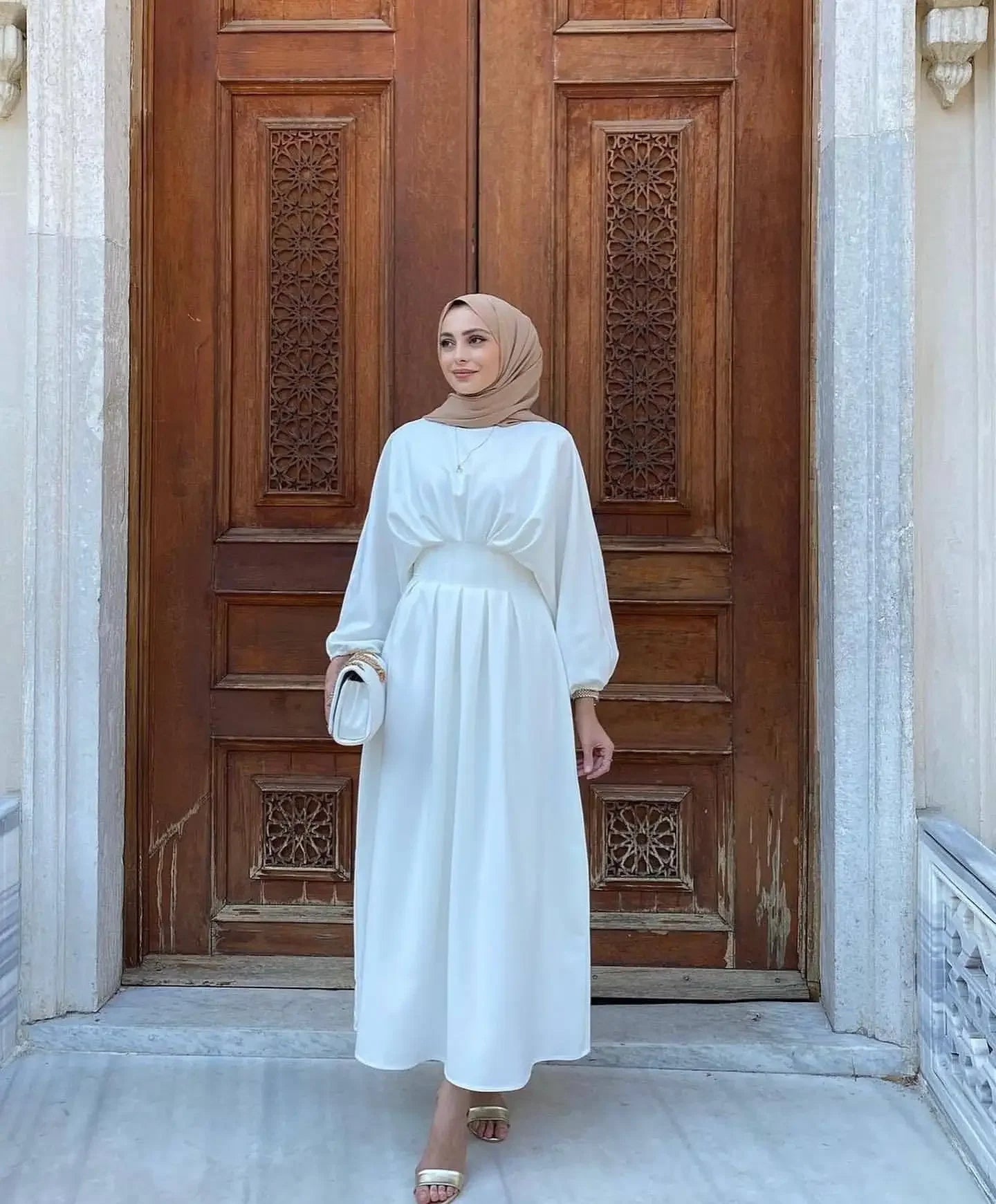 Muslim Modest Dress Kaftan Prayer abaya Ramadan Linen Abaya Dubai Turkey Islam Clothes Women Kebaya Robe Arabe Femme Musulmane.