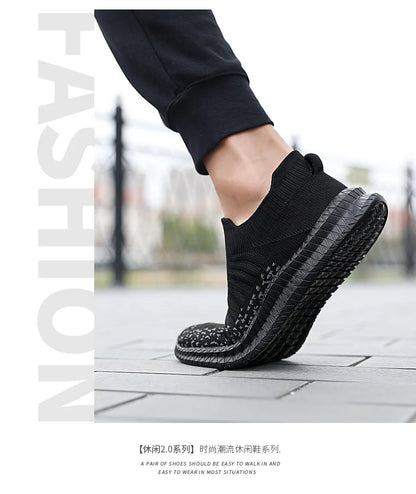 Men Shoes Lightweight Sneakers Men Fashion Casual Walking Shoes Breathable Slip on wear-resistant Mens Loafers Zapatillas Hombre.
