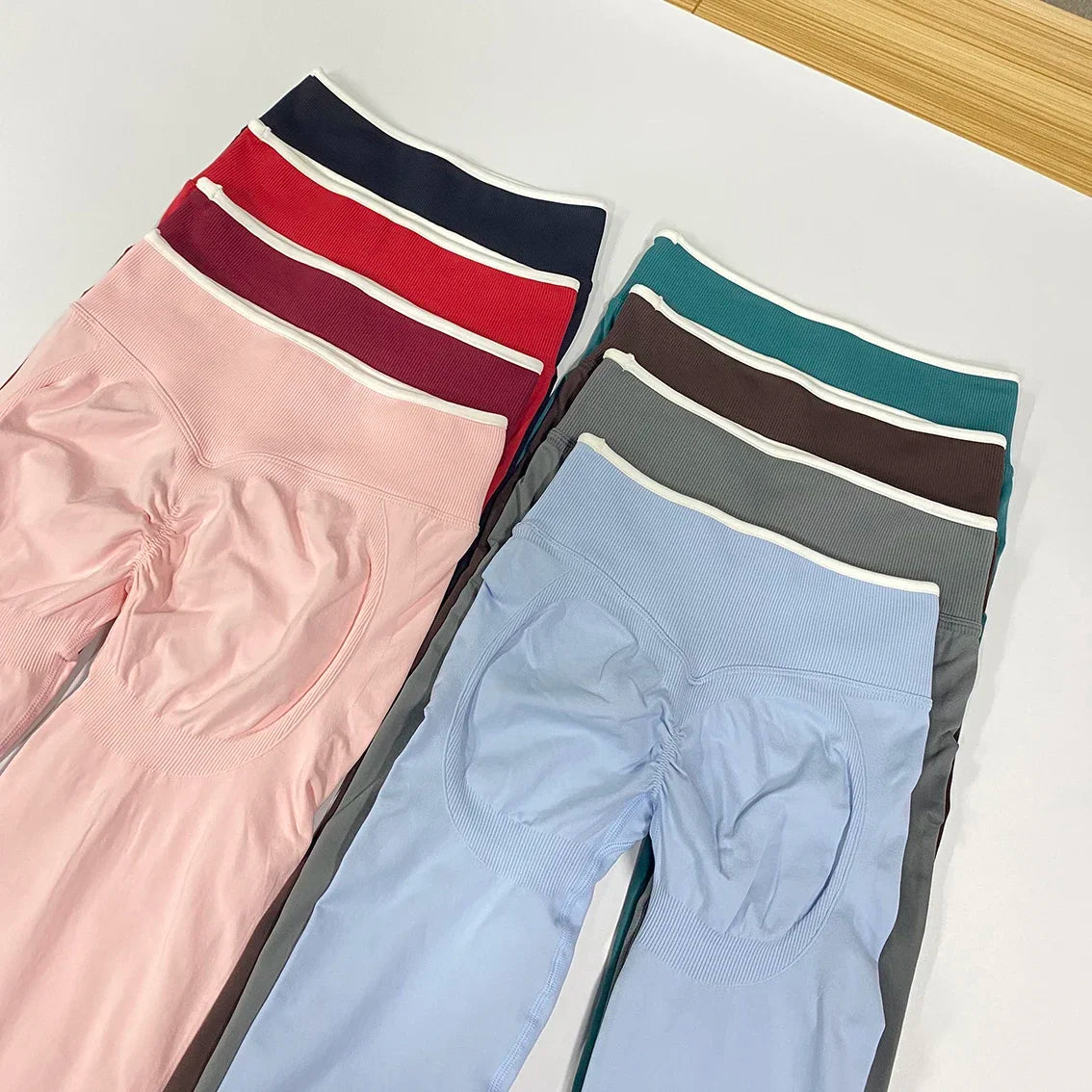 VEQKING Hip Lift Women Yoga Pants Seamless Ignite Sultpt Sports Leggings Scrunch Butt Gym Fitness Tights Elastic Workout Pants.