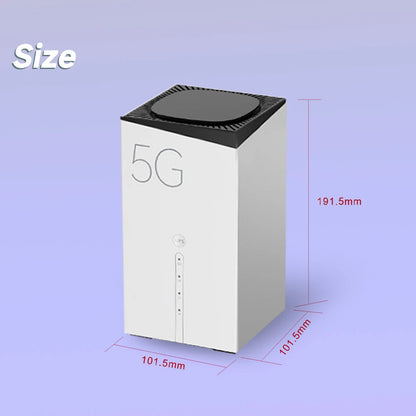 CHANEVE FWA 5G CPE WiFi SIM Card Router AX3000 Wi-Fi 6 Wireless Home Gigabit Router | OpenVPN Wireguard Supports TTL IMEI Change.