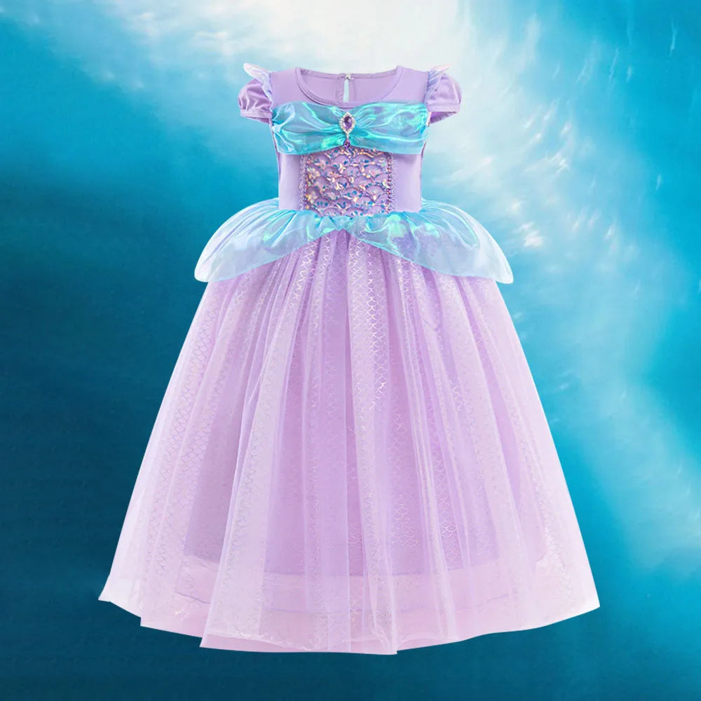 Pailletten Mädchen Party Kleider Meerjungfrau Mottoparty Prinzessin Kleid Performance Kostüm Kinder Geburtstag Geschenke Kleider für Mädchen Abschlussball