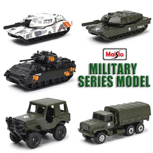Maisto 3-inch military series model Tank armored vehicle classic static car alloy die-casting car model collection gift toy.