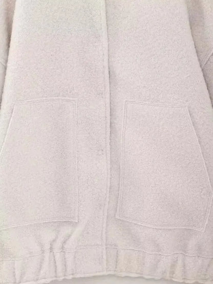 TRAFZR Damenjacken Frühling 2023, elegantes Fleece, Vintage, neue Oberbekleidung, Langarm, Harajuku, Y2k, Streetwear, Bomberjacken