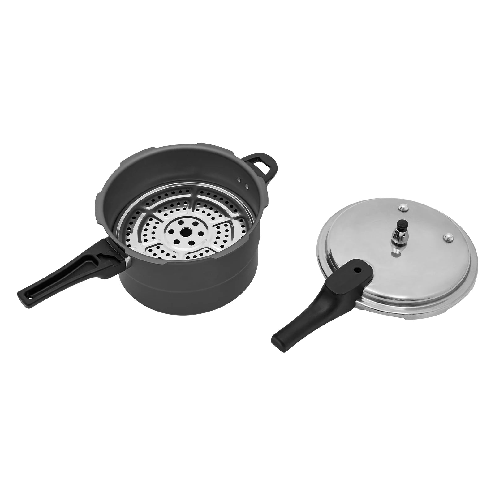 7L 24CM 80Kpa Ultra Wear-Resistant Medium Ratio Double Bottom Pressure Cooker Aluminum Alloy Pressure Cooker For Cooking Stewing.