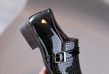 Oxford School Shoes Kids Patent Leather Shoes Girls Boys Toddler Shoes Children Fashion Dress Platform Party Flats Spring Autumn.