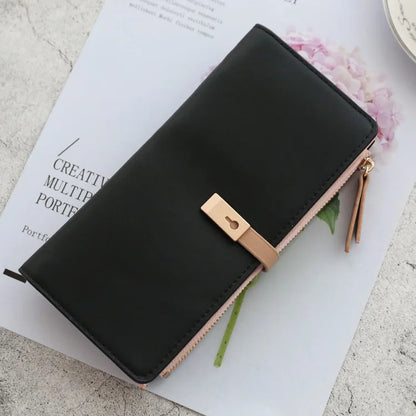 New Trends Wallets Women Luxury Brand Design Long Wallet Zipper Purses Female Short Coin Purse Credit Card Holder.