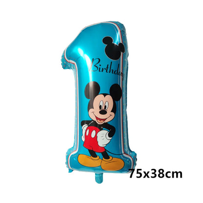 Mickey Minnie Folienballon Mickey Mouse Luftballons Minnie Geburtstag Party Dekor Kinderspielzeug Babyparty Ball Kinder Cartoon Geschenk