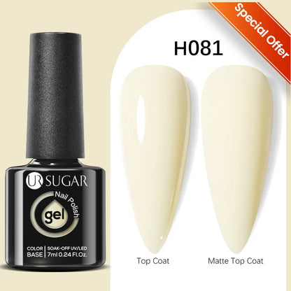 UR SUGAR 7/7.5ml Summer Blue Silver Gel Nail Polish Semi Permanent High Quality Soak Off UV LED Varnishes Nails Art Manicure