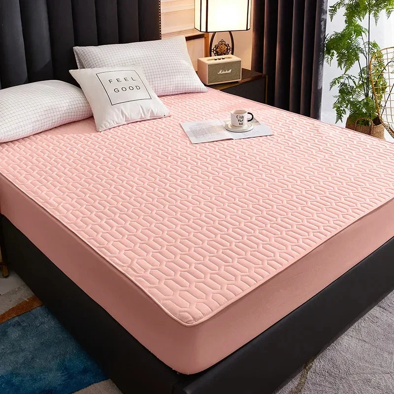 Bed Cover Mat Cover Waterproof Thicken Mattress Pad Protector Skin-Friendly Durable Fitted Sheet Latex 150x200 180x200 160x200.