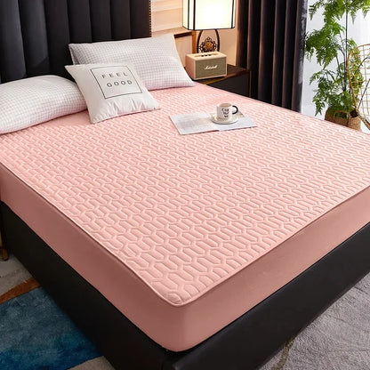 Bed Cover Mat Cover Waterproof Thicken Mattress Pad Protector Skin-Friendly Durable Fitted Sheet Latex 150x200 180x200 160x200.