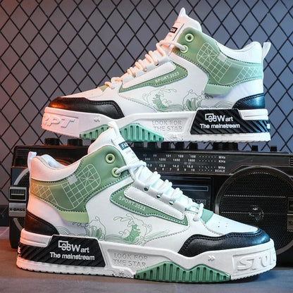 Men's shoes Outdoor Sports Motorcycle shoes New Mesh Breathable Trend Platform Shoes Personalized Non-slip Botas Para Hombre2025.