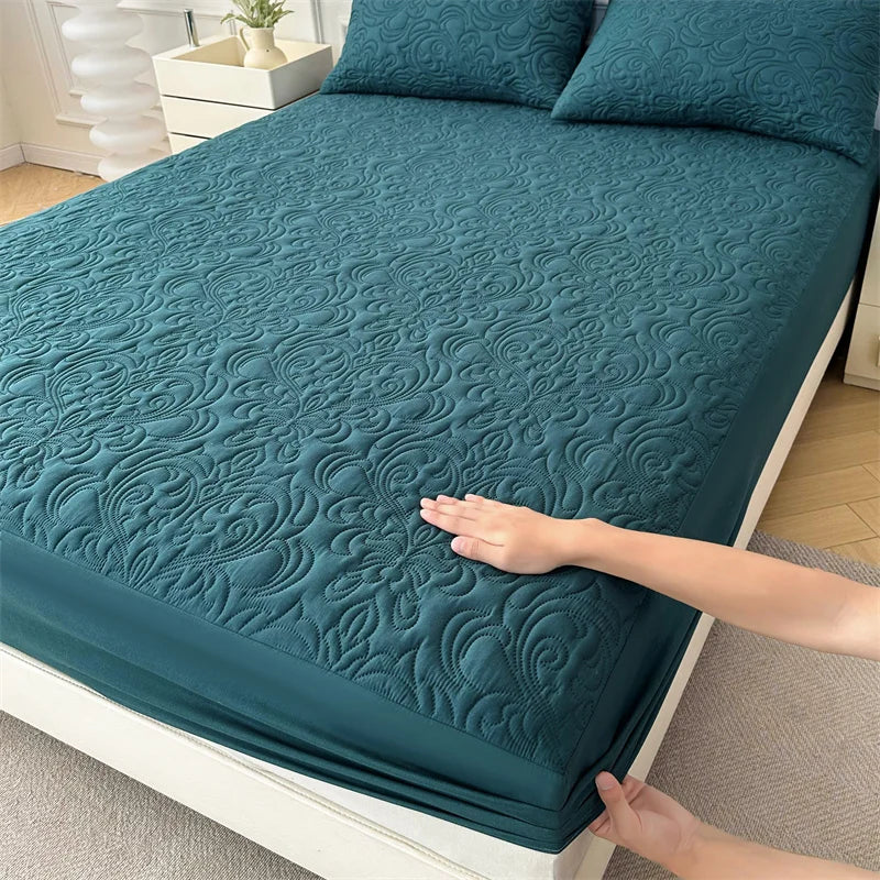 Waterproof Mattress Protector Queen King Quilted Thick Mattress Cover Anti-bacterial Fitted Sheet Bed Pad Cover 1pc