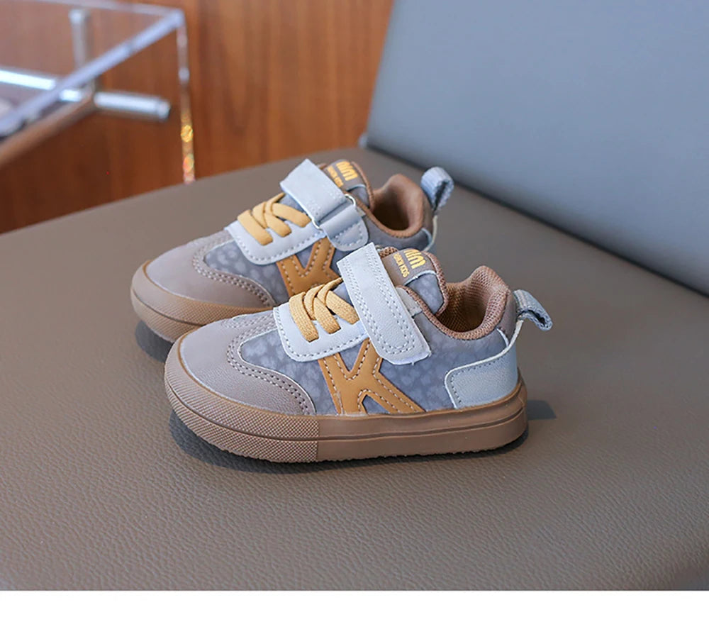 2025 Designers Kid's Sneakers PU Leather Waterproof Infant Baby Toddler Shoes Ergonomics Girl's Sneakers Children's Sport Shoes