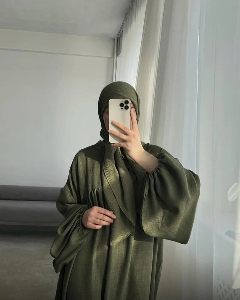 Modest Nursing Clothes for Muslim Women 2025 Elegant Arabic Muslim Dress Eid Dubai Plain Nursing Abaya Fashion Turkey Solid Robe.