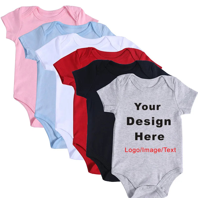 DIY IHR Design Neugeborenen-Anpassungs-Body, langärmeliger und kurzärmliger Overall, einfacher, individueller Baby-Strampler.