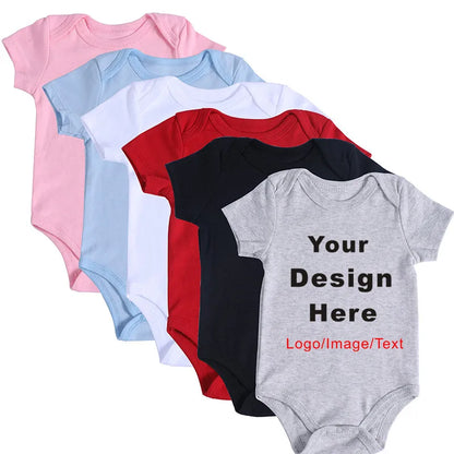 DIY IHR Design Neugeborenen-Anpassungs-Body, langärmeliger und kurzärmliger Overall, einfacher, individueller Baby-Strampler.