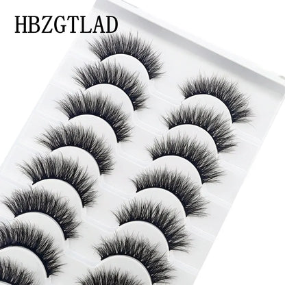 10 Pairs Lashes Fluffy Soft Russian Volumes Mink Lashes 3D Mink Eyelashes Lashes Reusable Fluffy False Lashes Russian Extensions.