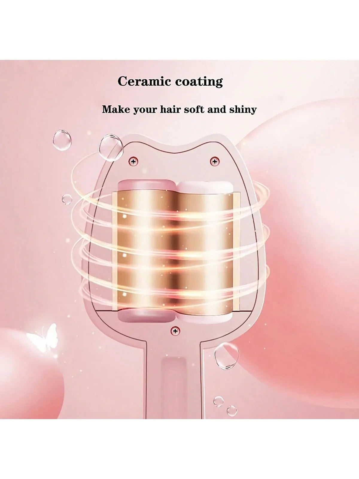 32mm Hair Curler Ceramic Curling Iron Big Wave Deep Wavy Splint Egg Rolls Electric Fast Automatic Hair Plate Styling Tools.