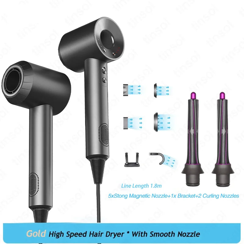 TINSOL High-speed negative ion bladeless constant temperature hair dryer Professional home-use negative ion hair dryer