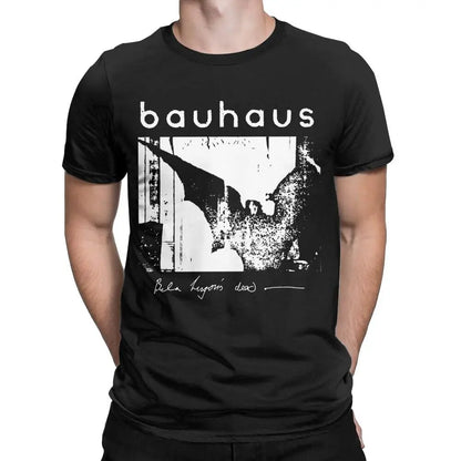 Bauhaus Bat Wings Bela Lugosis Dead T Shirt Men Cotton Amazing T-Shirt Crew Neck Tee Shirt Short Sleeve Tops Adult.