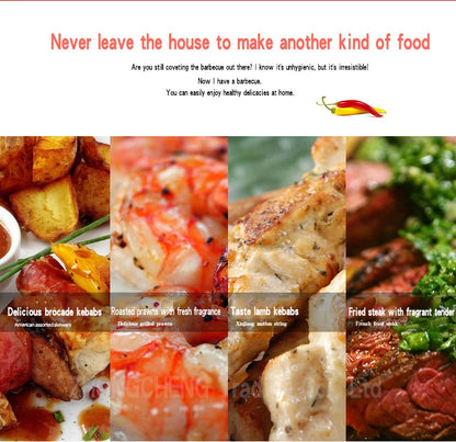 U-shaped electric oven Korean household non stick electric oven smokeless barbecue plate iron plate barbecue pot.