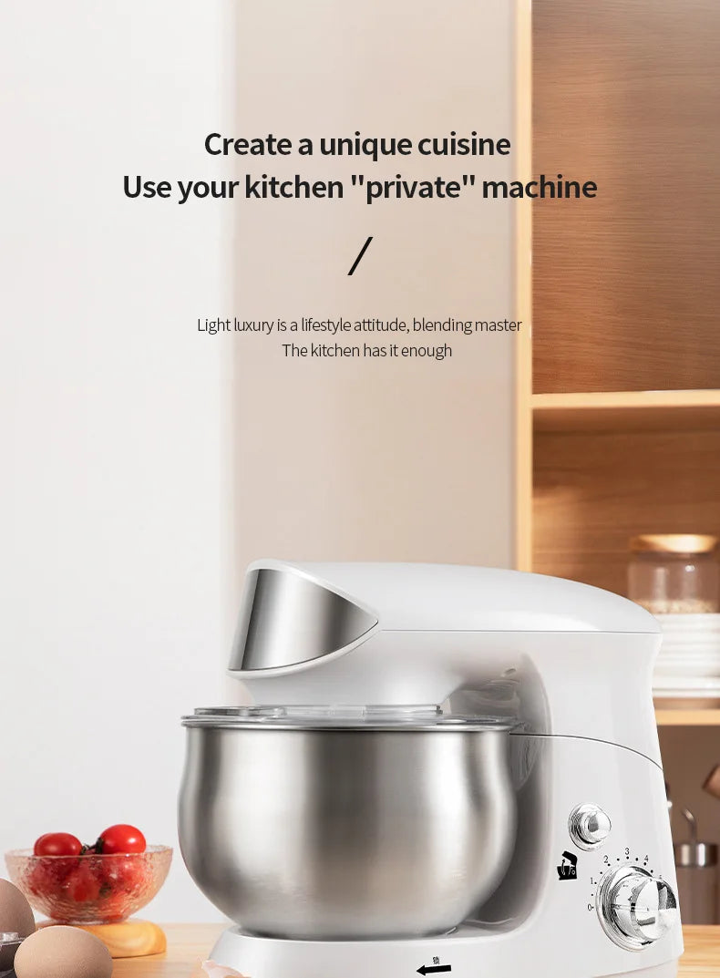 DIVEDEER Multifunctional Chef 3.5L Dough Kneading Machine Fully Automatic Household Electric Egg Beater Baby Food Processor.