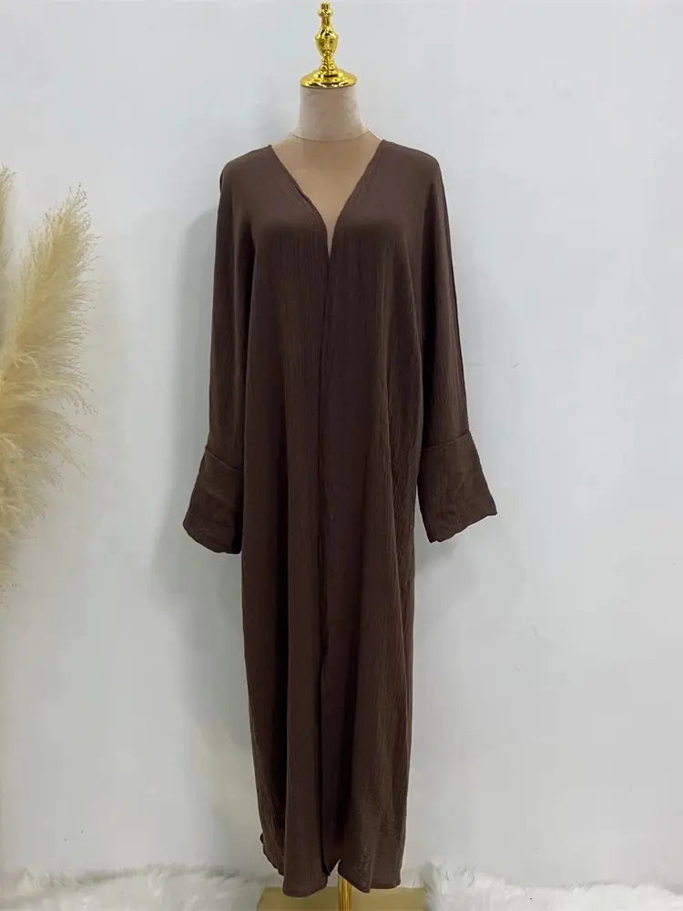 Modest Kimono Abaya Dubai Muslim Sets Islam Kaftan Dresses Kebaya Robe Femme Musulmane Abayas For Women Caftan Marocain Djellaba