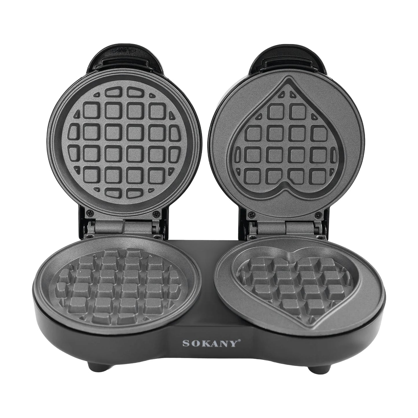 2-Slices Home Electric Waffle Maker| Non-stick Multi-function Breakfast Waffles Machine|Cooking Kitchen Appliances.