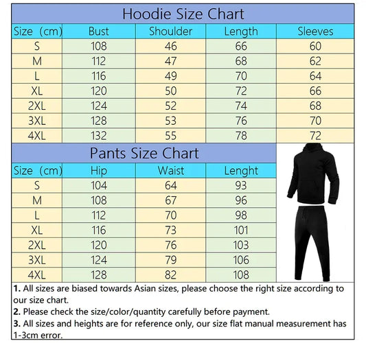 Male Casual Tracksuit 2pcs Set Urban Fashion Hoodies and Sweatpants High Quality Men's Home Outdoor Comfortable Warm Sportswear.