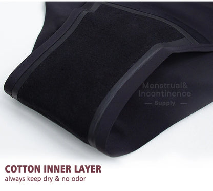 High Waist Period Panties for Women 4-Layer Leakproof Protection Heavy Absorption Menstrual Panties Breathable Reusable.
