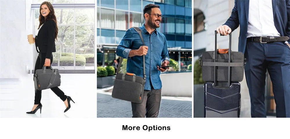 Laptop Computer Shoulder Bag Handbag Waterproof Briefcase Man Women 13 14 15.6 16 17 inch Bags for Macbook Air Samsung Accessory.