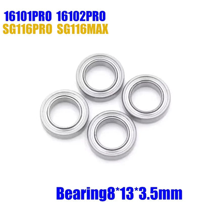 SCY 16101PRO 16102PRO SG116MAX RC Automotive Parts Turning Shaft Gear Bearing Pull Rod Steering Cup Swing Arm Motor Tire Screws