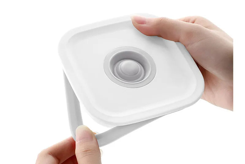 Square Hermetic Spices Candy Jars Kitchen Clear Food Storage Container Plastic Cereals Organizer Boxes Refrigerator Organizer.