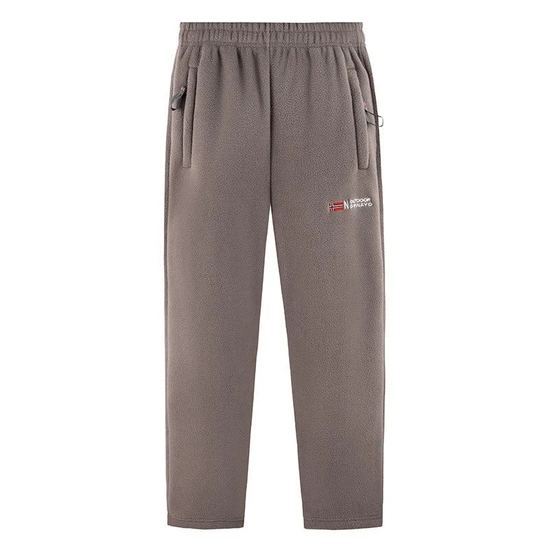 Men's Polar Fleece Pants Winter Thicken Warm Casual Fleece-Lined Jogging Sweatpants Men Loose Oversized Straight Trousers Male.