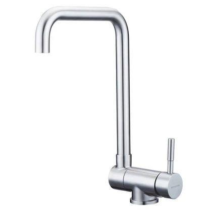 Stainless Steel Kitchen Faucet Lead-Free Folding Mixer 360 Degree Swivel Single Handle Nickel Kitchen Sink Taps