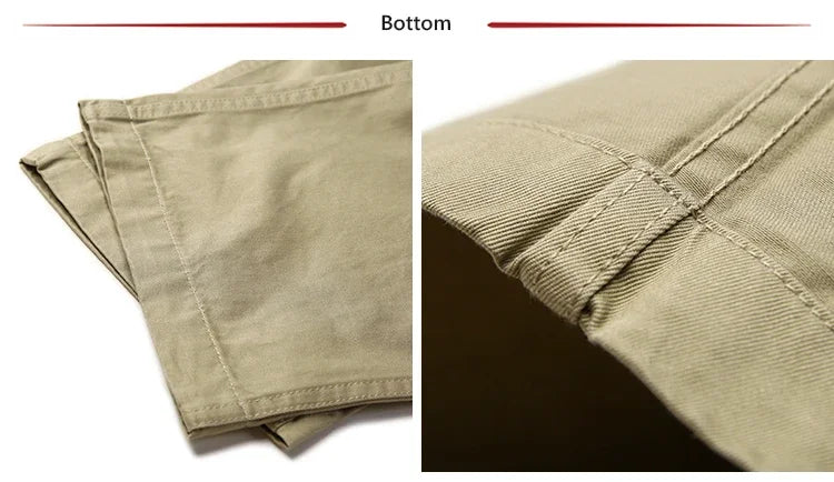 Rugged Bronson Army Chino Trousers 1942 Pattern Khakis Military Style Casual Pants