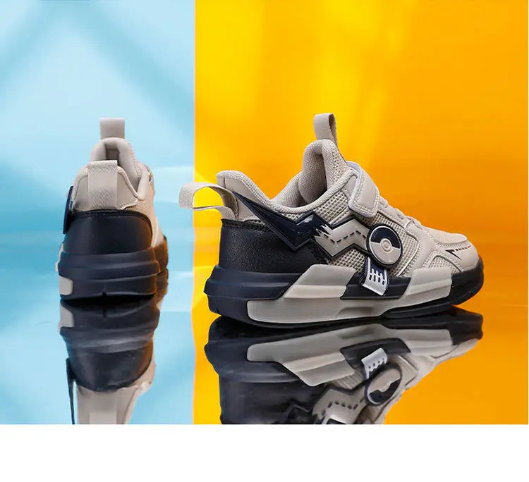 Pokemon Pikachu Children Sports Shoes Spring and autumn Fashion Anime Boy Sneakers Student Breathable Non-slip Running Shoe.