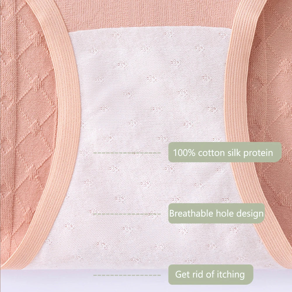 3Pcs/set Women's Seamless High Waist Cotton Panties - Tummy Control Antibacterial Hip Hugger Underwear Soft Stretch Briefs.