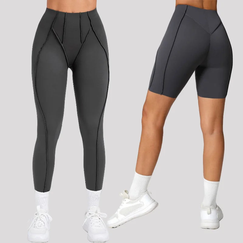 Seamless Yoga Leggings Pants Sports Fitness High Waist Peach Hip Raise Training Trousers Running Workout Gym Leggings for Women.