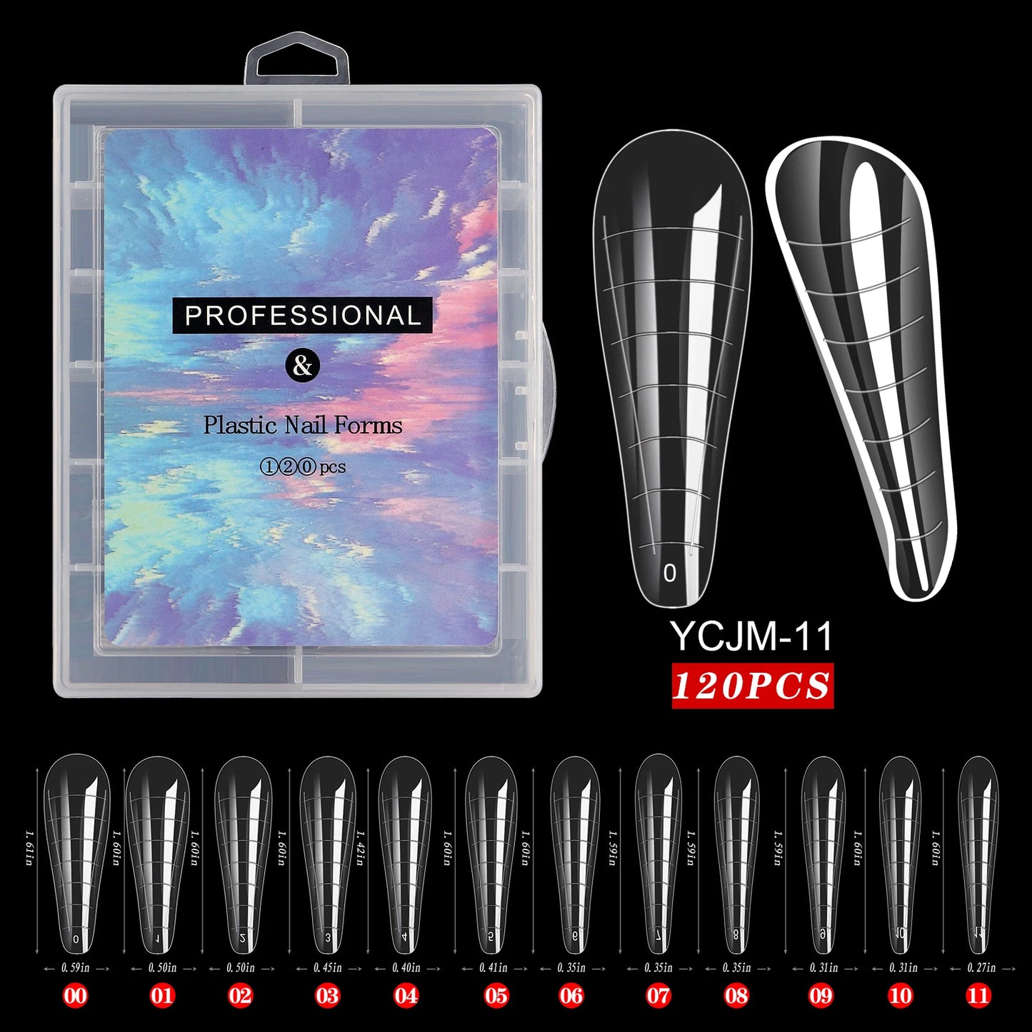 Extension False Nails Art Tips Acrylic Fake Finger Gel Polish Mold Sculpted Full Cover Press on Nails Manicures Accessories Tool.