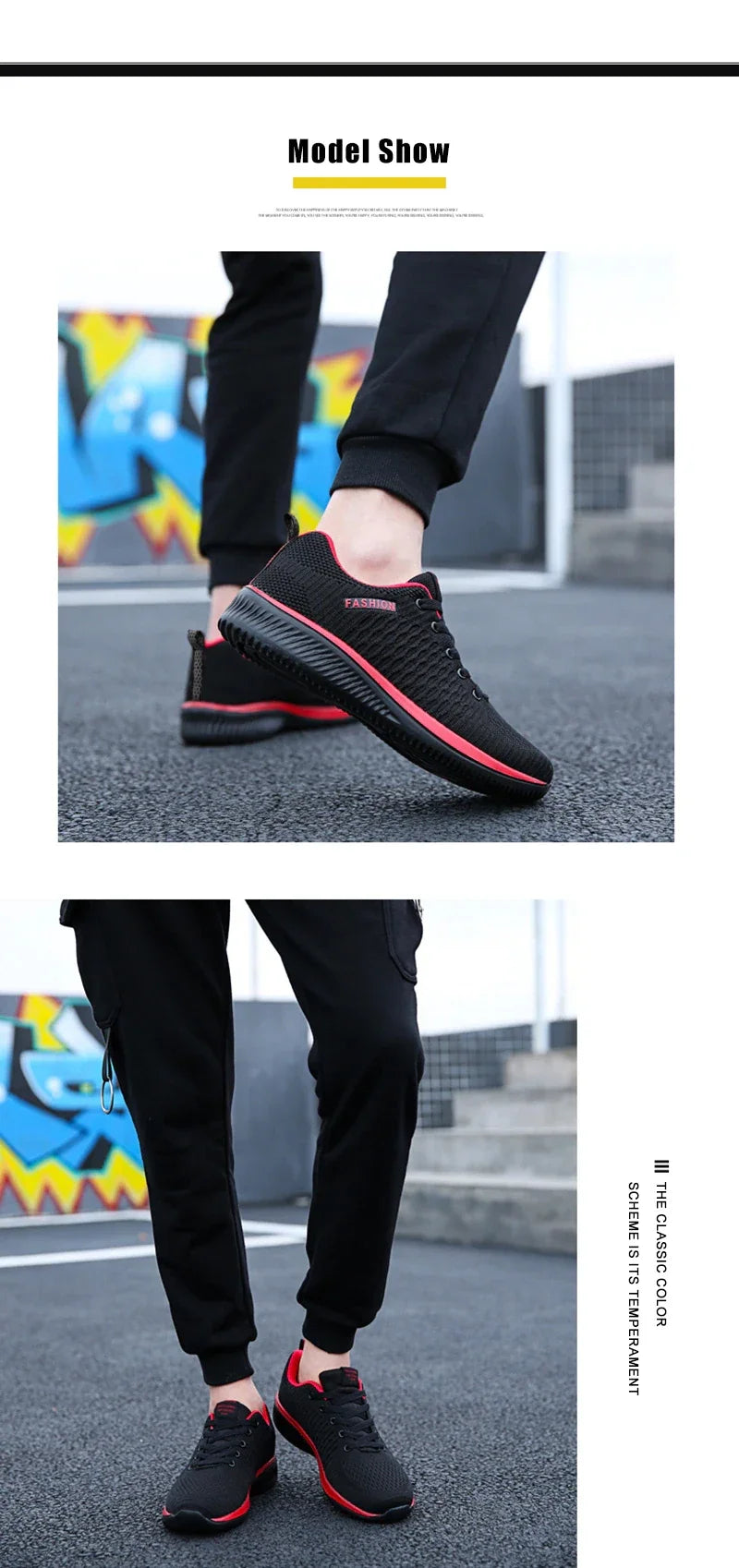 YRZL Sports Shoes for Men Shoes Sneakers Black Shoes Casual Men Knit Sneakers Breathable Athletic Running Walking Gym Shoes.
