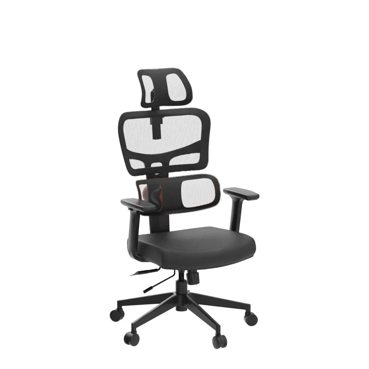 NEWTRAL NT001 Ergonomischer Bürostuhl mit adaptiver Lordosenstütze, Armlehne und Verstellbare Kopfstütze, Schreibtischstuhl aus Mesh für Büro
