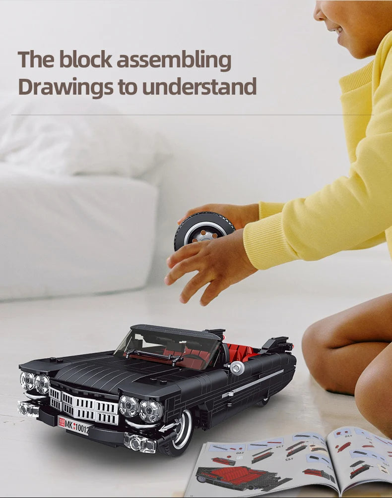 Mould King 10012 Technical Car Model Toys The Eldorado Set Building Block Assembly Creative Brick Kids Christmas Gift.