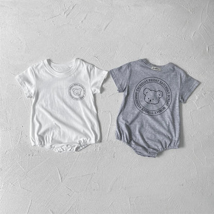 0-2Y Sommer Baby Body Niedlichen Cartoon Gedruckt Einteiliges für Kleinkinder Mädchen und Jungen Baby Kleidung Kleinkind Kurzarm Overall.