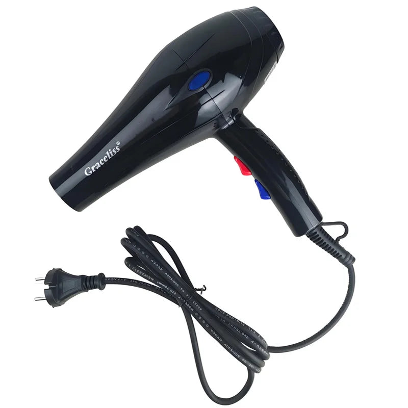 Original EU Plug Hot Cold Wind Professional Hair Dryer Blow dryer Hairdryer For Hair Salon for Household Use.